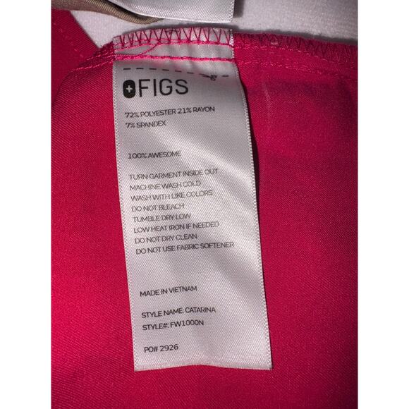 Figs Sz S Catarina FW1000 Scrub Top Set of 3 Blue Pink Tan - Picture 3 of 12